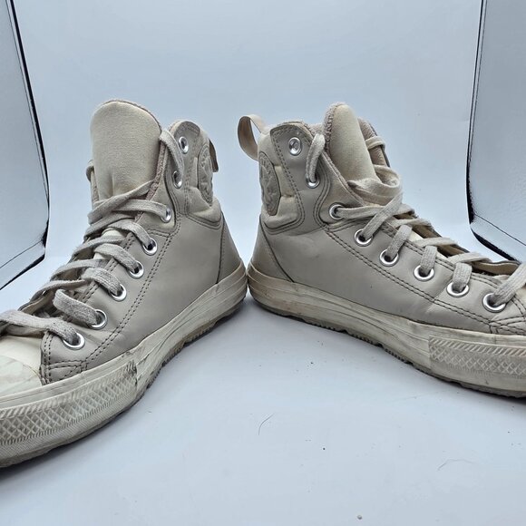 Chuck Taylor All Star Berkshire Boot Womens Size 9 White Winter Warm Outdoors - Picture 2 of 13